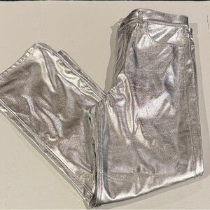 Shiny Silver Pants